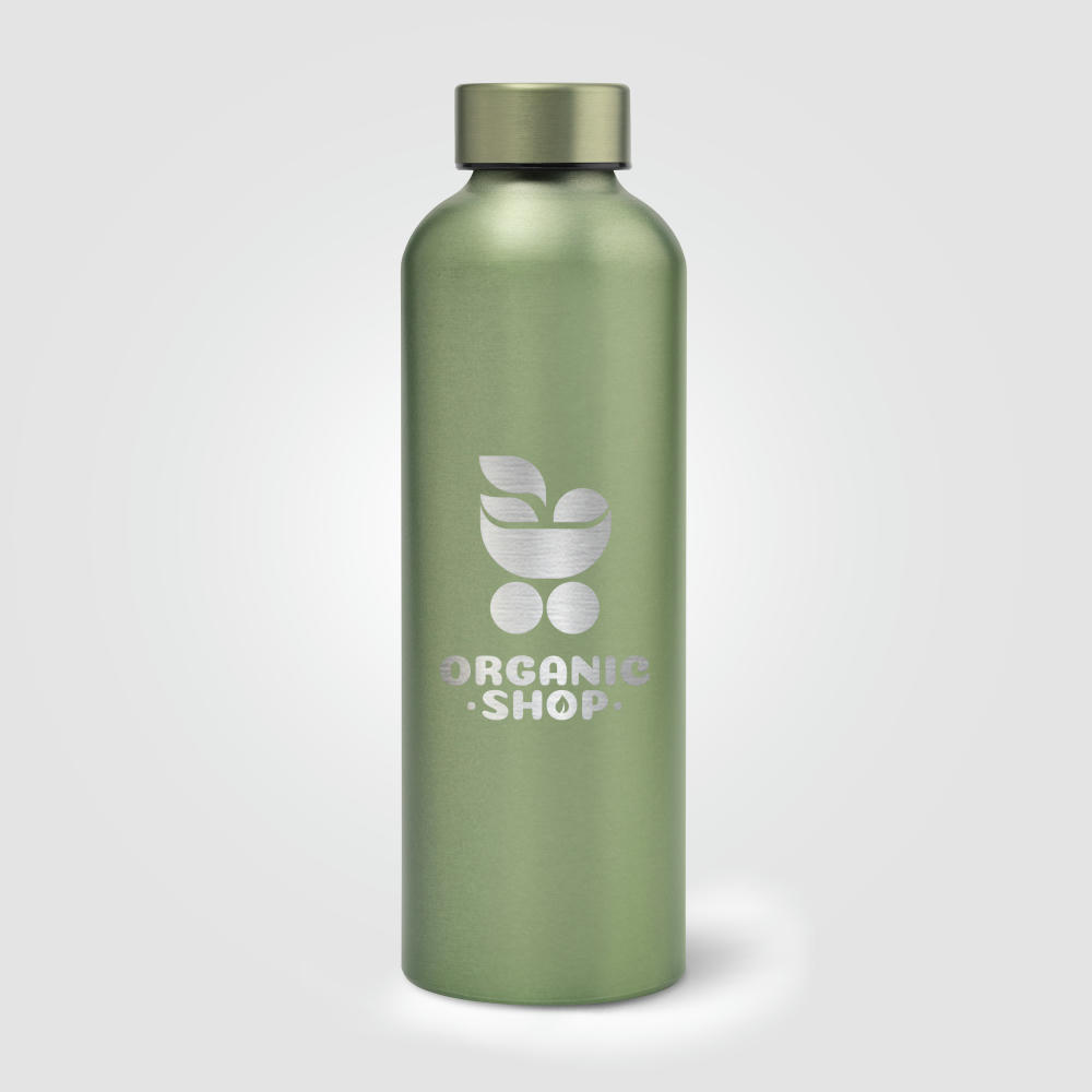 Astrid Trinkflasche Metallic aus recyceltem Edelstahl - 710 ml Werbeartikel