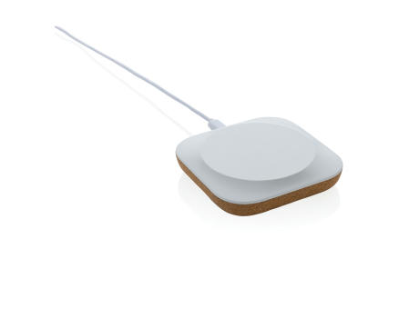 Oregon Wireless-Charger aus RCS recyc. Kunststoff & Kork Werbeartikel