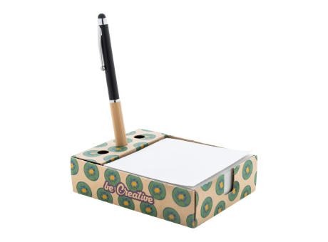 Zettelspender mit Stiftehalter Nolty Eco bedrucken