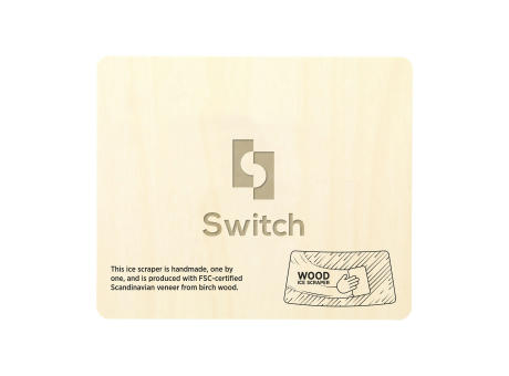 Wood Ice Scraper Eiskratzer Werbeartikel