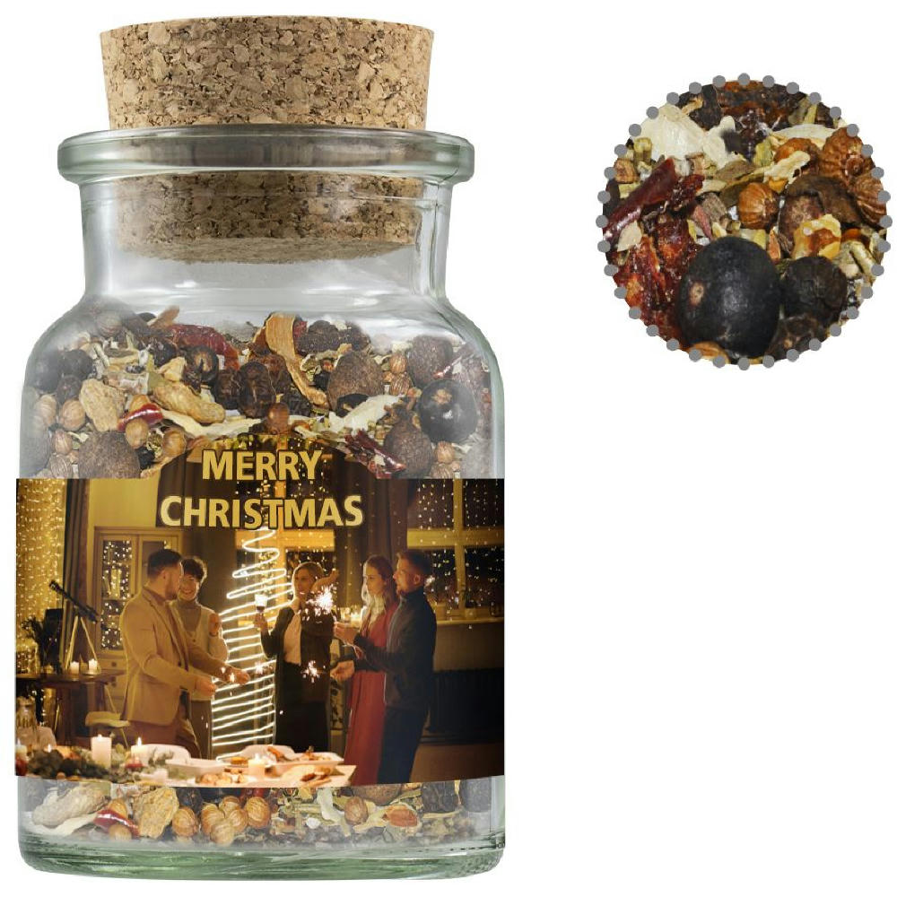 Product image Weihnachts Gewürzmischung Wild, ca. 60g, Korkenglas Werbeartikel