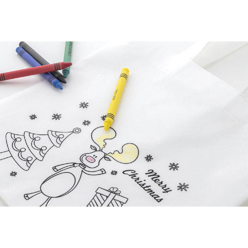 Weihnachtstasche zum Ausmalen Julfar Shop Werbeartikel