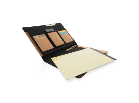 Deluxe Kork Portfolio A4 mit Stift Werbeartikel