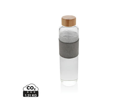 Product image Impact Borosilikat-Glasflasche mit Bambusdeckel Werbeartikel