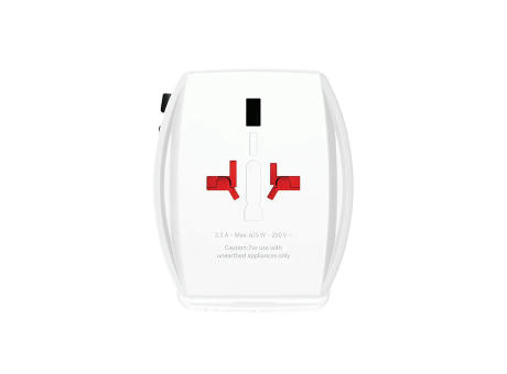SKROSS World Travel Adapter MUV 65W PD mit USB-C-Kabel Werbeartikel