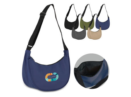 Product image PU-beschichtete R-PET 600D Halbmond-Tragetasche bedrucken