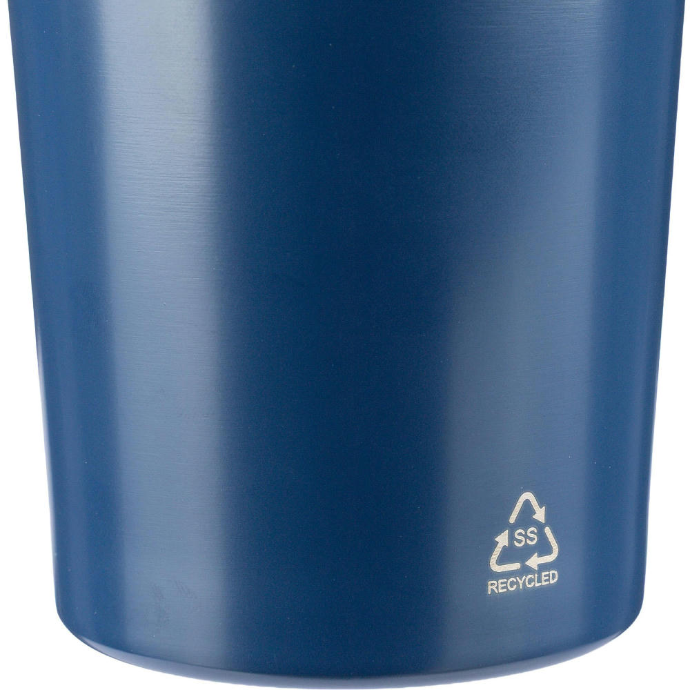 Einwandige Trinkflasche aus recyceltem Edelstahl (750 ml) Orla Werbeartikel