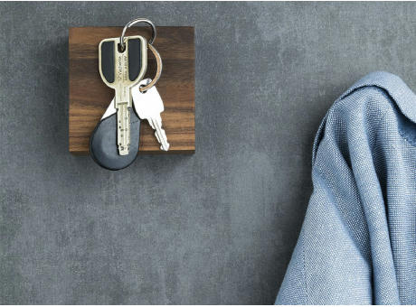 Magnetischer Wandwürfel aus Akazie 'Odda' Werbeartikel