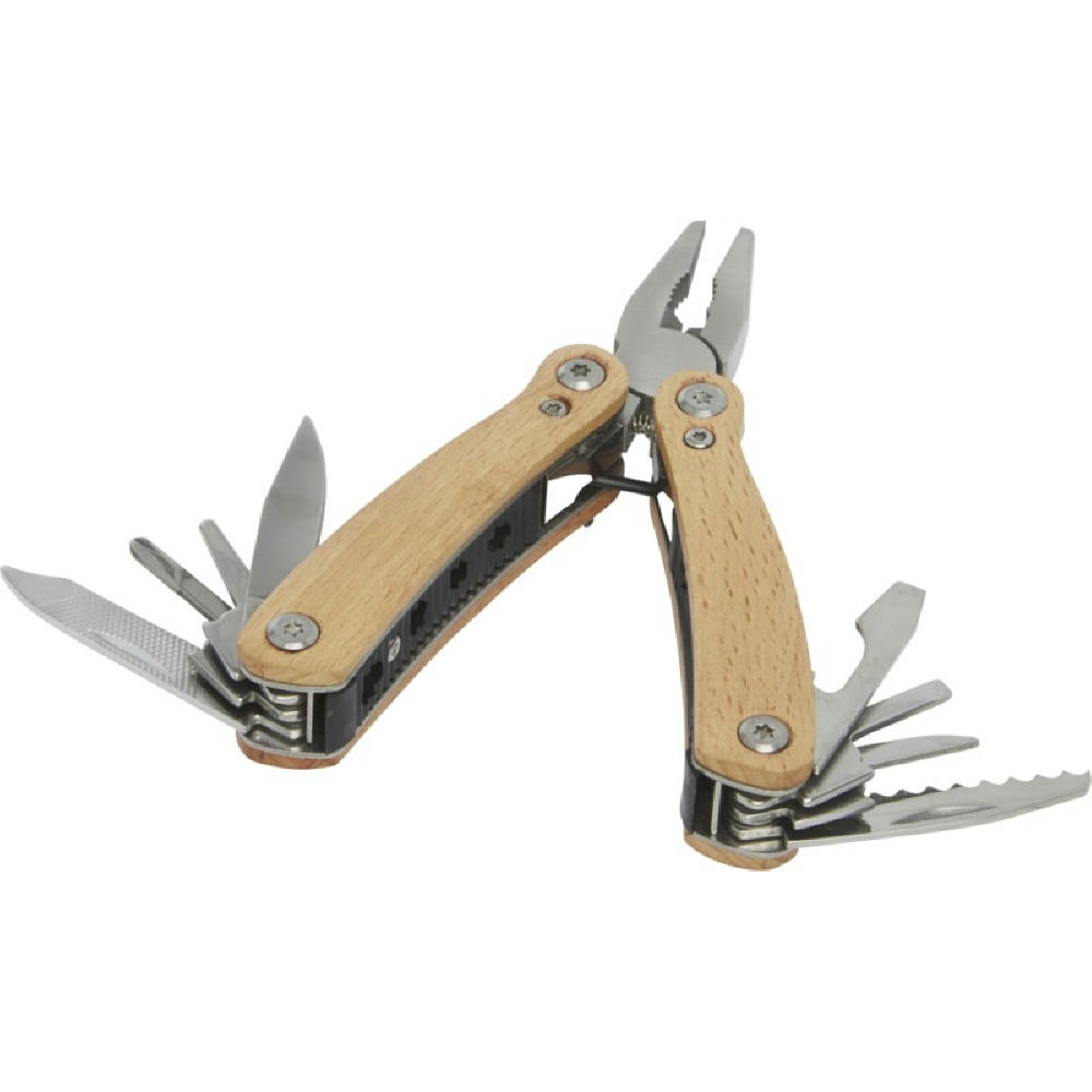 Product image Anderson Mittelgroßes Multitool aus Holz mit 12 Funktionen Werbeartikel
