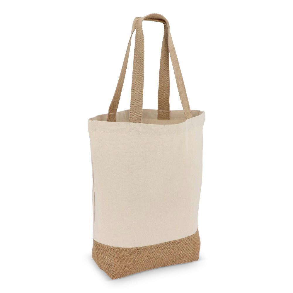 Baumwoll-Jute Tragetasche OEKO-TEX® 41 x 13 x 41cm 320g/m² Werbeartikel
