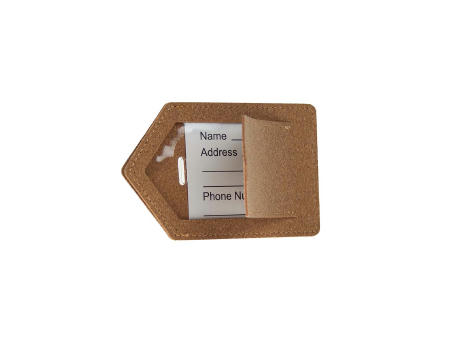 Eco Luggage Tag Cork Werbeartikel