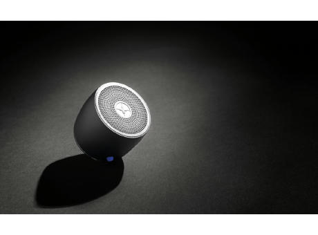 Swiss Peak 3W Basslautsprecher aus RCS recyceltem Aluminium Werbeartikel