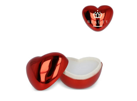 Lippenbalsam in metallischer Herzformdose bedrucken