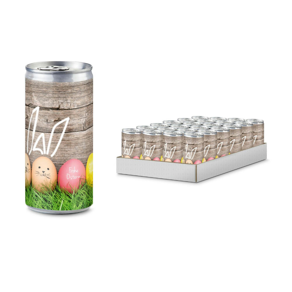 Product image Geschenkartikel / Präsentartikel: HasenSecco - 24 x Promo Secco 0,2 l, Slimlinedose Werbeartikel