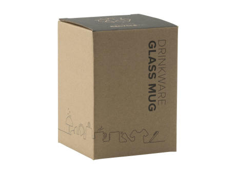 Alba 350 ml doppelwandiges Glas Werbeartikel