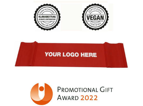 Product image Fitnessband rot (mittel) - nachhaltig & vegan - ab 400 St. bedrucken