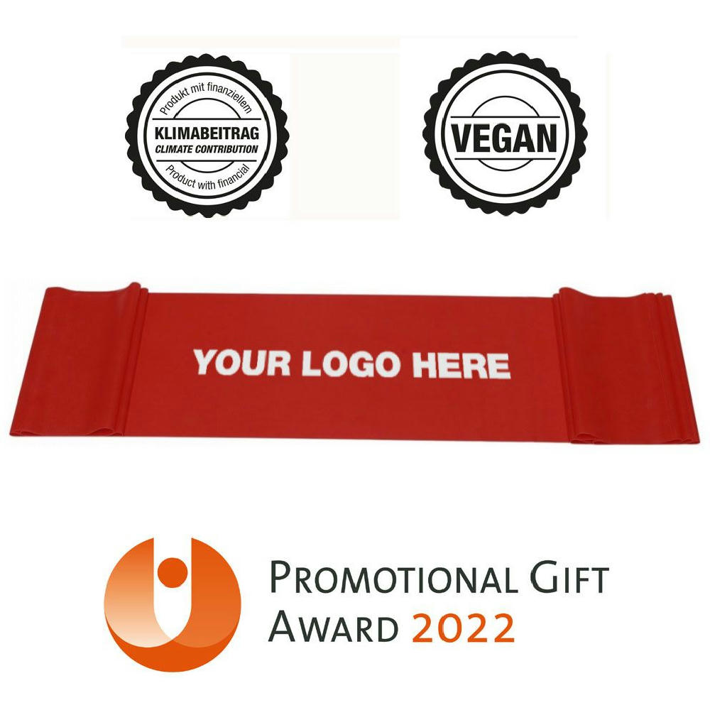 Product image Fitnessband rot (mittel) - nachhaltig & vegan - ab 400 St. Werbeartikel