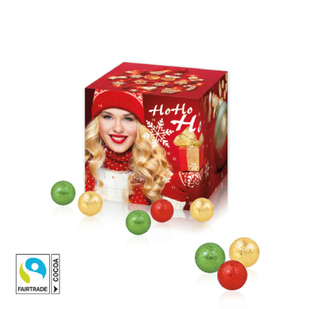 Product image Adventskalender "Cube" mit Fairtrade® Schokolade Werbeartikel
