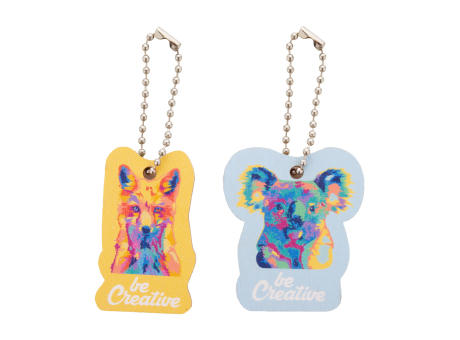 Schlüsselanhänger in Sonderform CreaFob Wood bedrucken