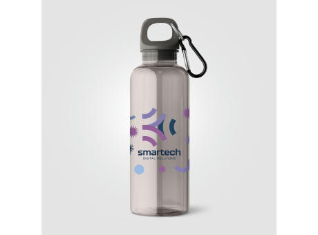 Doli Fahrradflasche mit Schraubverschluss und Karabinerclip aus rPET – 500 ml Werbeartikel