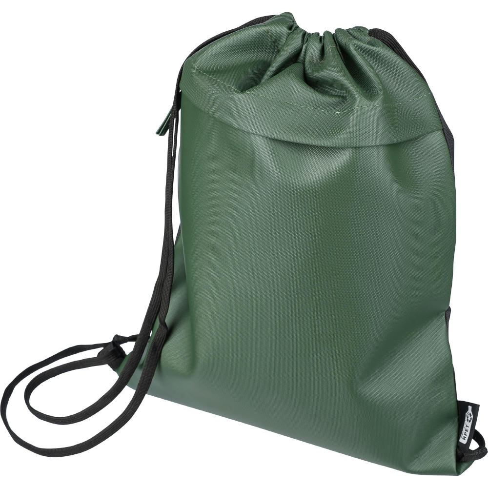 rPET Polyester (600D) Rucksack mit Kordelzug Auri Werbeartikel