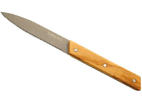 Set mit 3 Küchenmessern 'Stavanger', Olivenholz Werbeartikel