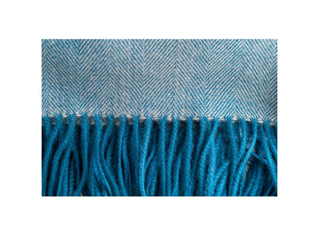 SMOOTH. Decke aus 100% Acryl mit einem Band für Personalisierungskarte (270 g/m²) Werbeartikel