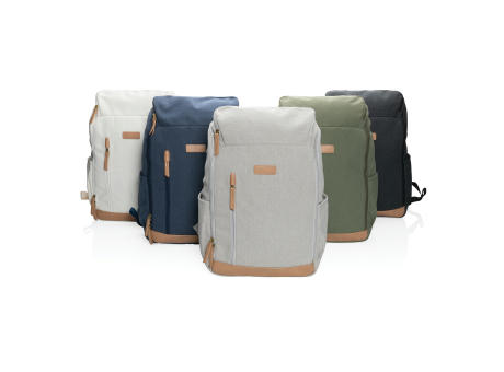Impact AWARE™ 16 oz. r recyceltem canvas 15" Laptop-Rucksack bedrucken