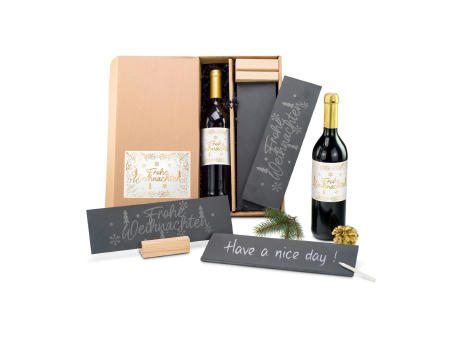 Geschenkset / Präsenteset: Schiefer & Wein Werbeartikel