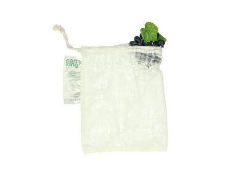 Obst- und Gemüsebeutel Cotton "ECOCARE", small bedrucken