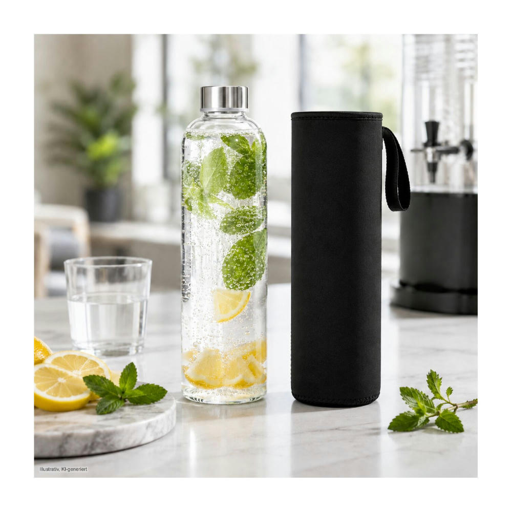 ROMINOX® Glaskaraffe // Pura 1.000 ml, auch für Kohlensäure geeignet Werbeartikel