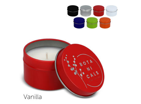 Dhyana-Duftkerze auf Pflanzenbasis in recycelter Dose Werbeartikel