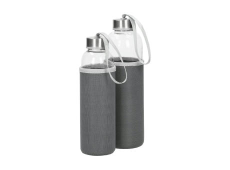 Product image Glasflasche mit Hülle "Pure", 0,5l bedrucken