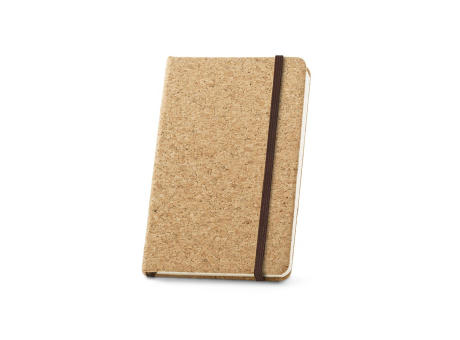 Product image HAWKINS. Notizblock aus Kork mit unlinierten Seiten, aus FSC™-zertifiziertem Material und anderen kontrollierten Materialien Werbeartikel