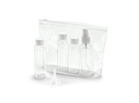 DENIRO. Transparente Kulturbeutel PVC Werbeartikel