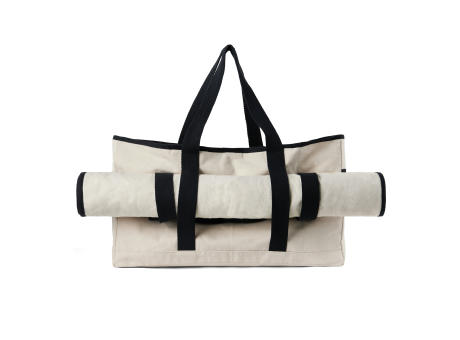 VINGA Volonne AWARE™ Strandtasche aus recyceltem Canvas bedrucken