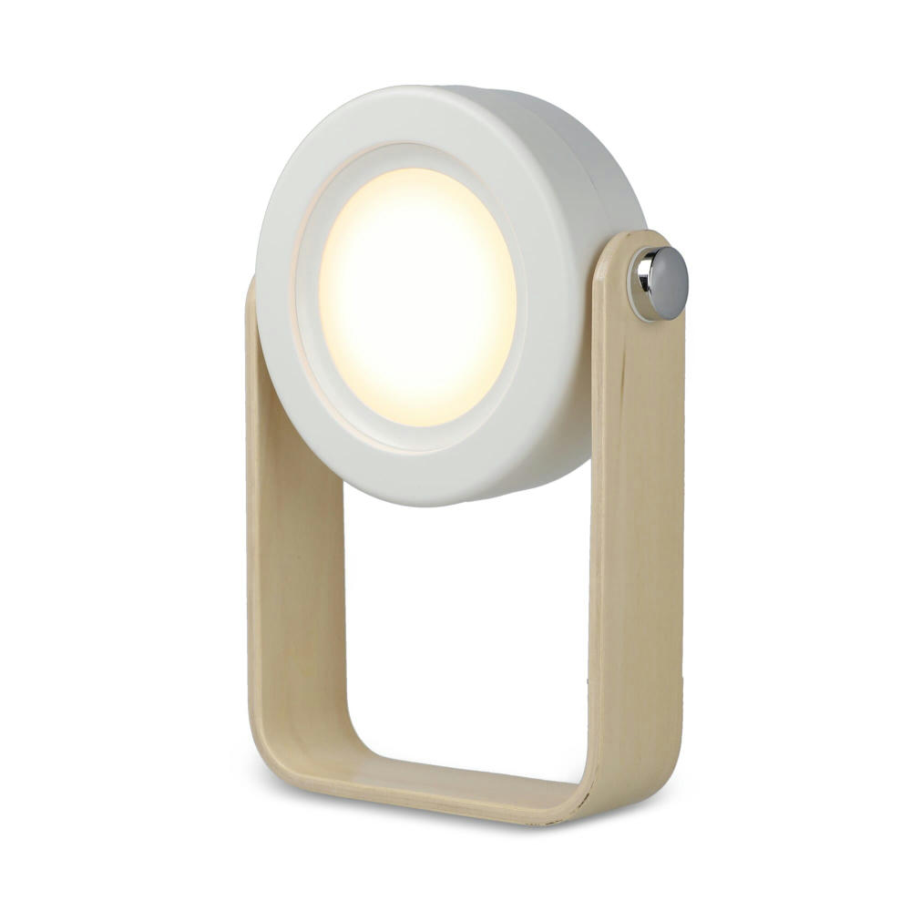 Coollux Multifunktions-LED-Lampe mit Bambusgriff Werbeartikel