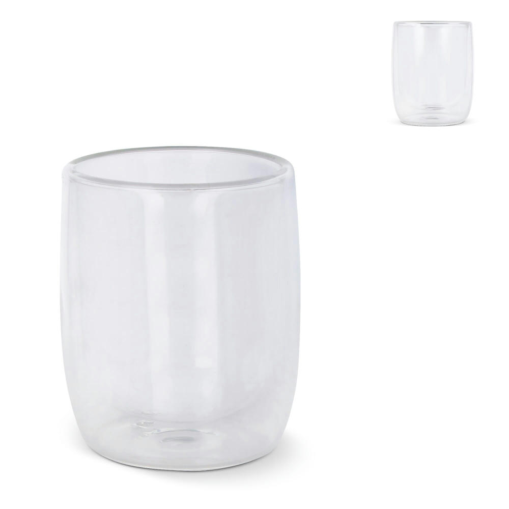 Product image Doppelwandiges Kaffeeglas Marian 230 ml Werbeartikel