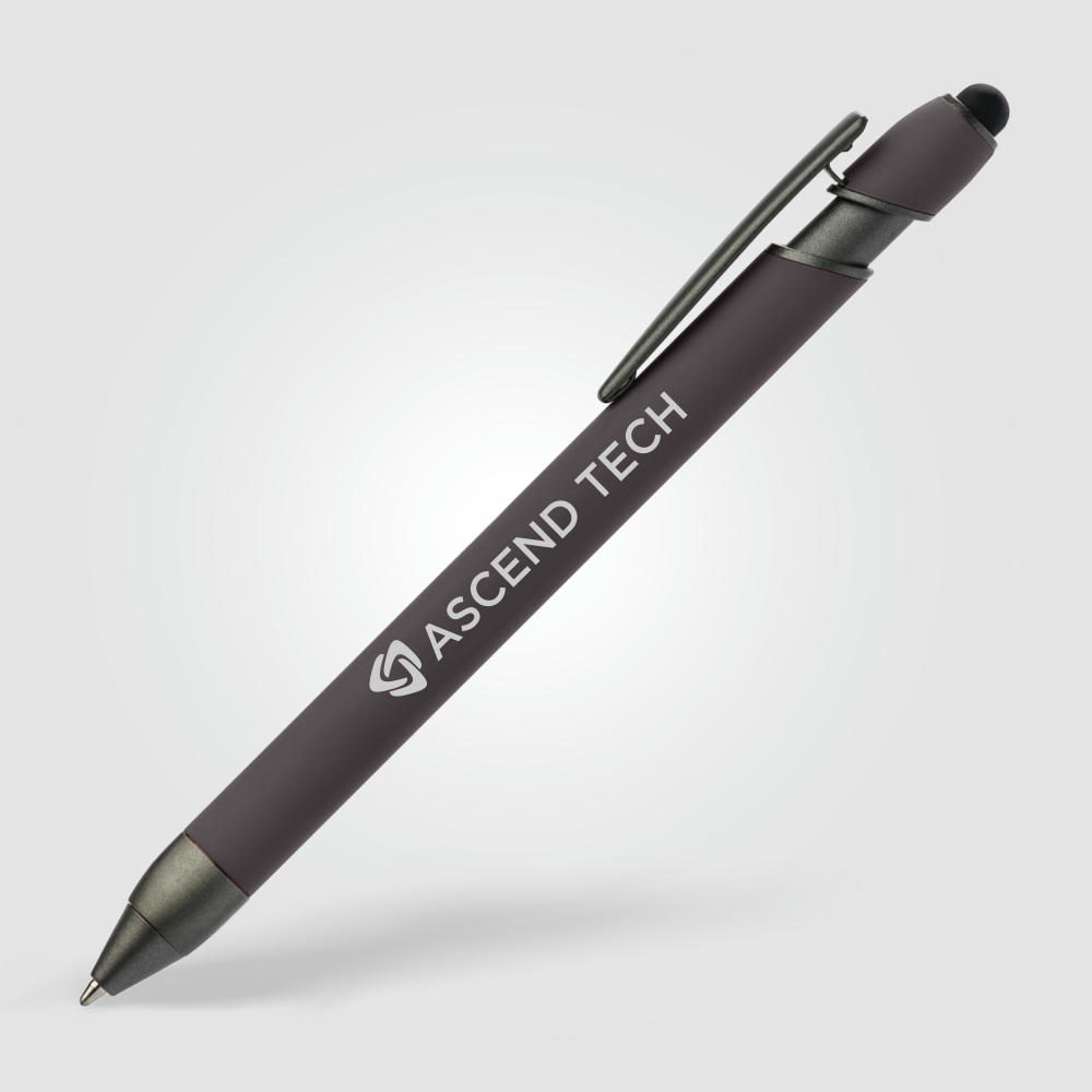 Prince Gunmetal Kugelschreiber - m/Stylus Werbeartikel