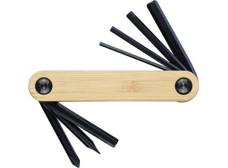 Werkzeugsatz Edna aus Kohlenstoffstahl Werbeartikel