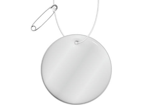 RFX™ H-16 runder, leichter, reflektierender PVC-Anhänger – medium Werbeartikel