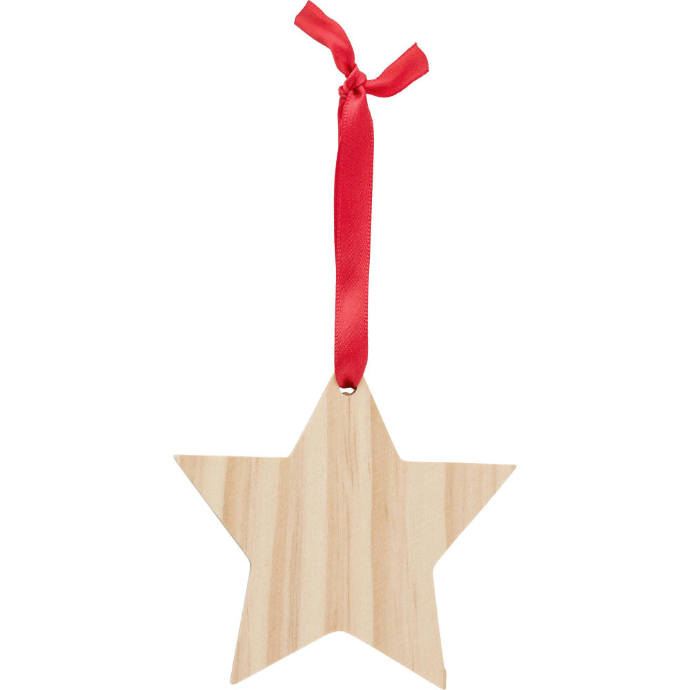 Product image Weihnachtsbaumanhänger aus Holz Caspian Werbeartikel