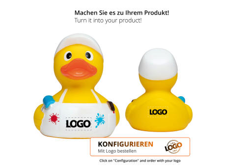 Quietsche-Ente Maler Werbeartikel