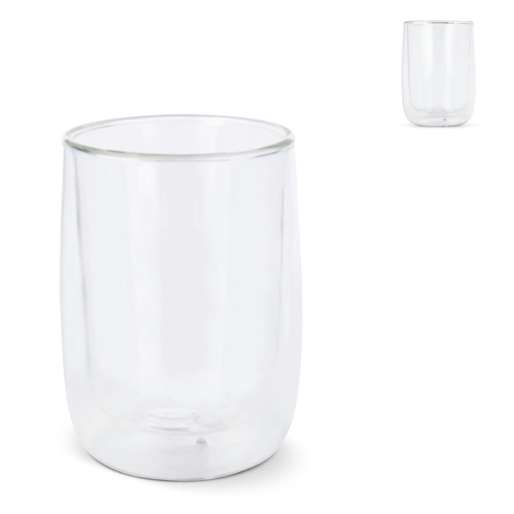 Product image Doppelwandiges Kaffeeglas Marian 320 ml Werbeartikel