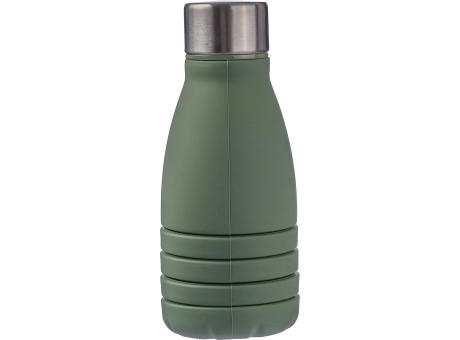 Faltbare Silikon-Trinkflasche 550 ml Erin Werbeartikel