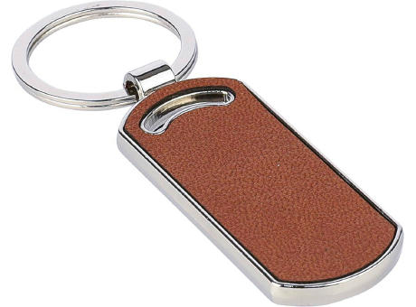 Schlüsselanhänger aus recyceltem Leder Jill bedrucken