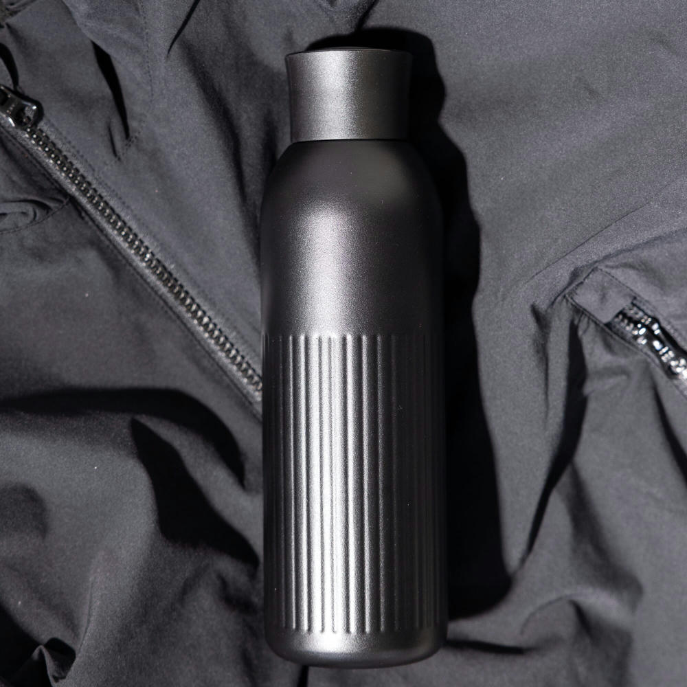 Sagaform Tekla Push Stahlisolierflasche mit Druckverschluss (recycelt) 500 ml Werbeartikel