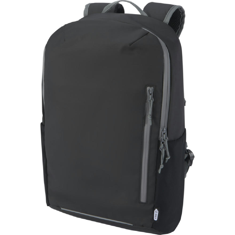 Product image Aqua wasserabweisender 15" Laptop-Rucksack aus GRS Recyclingmaterial 21 L Werbeartikel