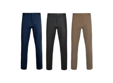 Product image VL VISHNU. Unisex Stretch-Chinohose (260g/m²), aus Baumwolle (98%) und Elastan (2%) Werbeartikel