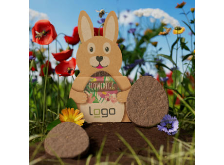 FlowerEgg "Bienenwiese" - torffrei Werbeartikel